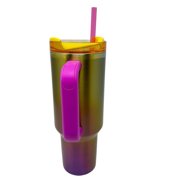 STARBUCKS STANLEY SUMMER GRADIENT Tumbler 40 oz. Quencher LIMITED EDITION!!! - Picture 5 of 9